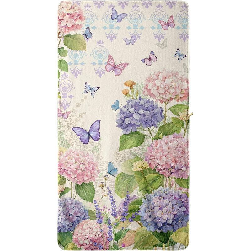 Serviette de bain Hydrangea Butterfly