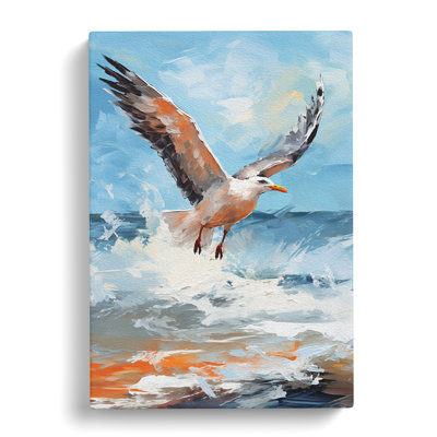 Seagull Gestural - Single Picture Frame Print