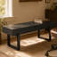 Banc de 59 po en bois pour la chambre à coucher au bout du lit, bancs de table de cuisine d'intérieur de ferme, banc à chaussures moderne polyvalent pour le vestibule, noir