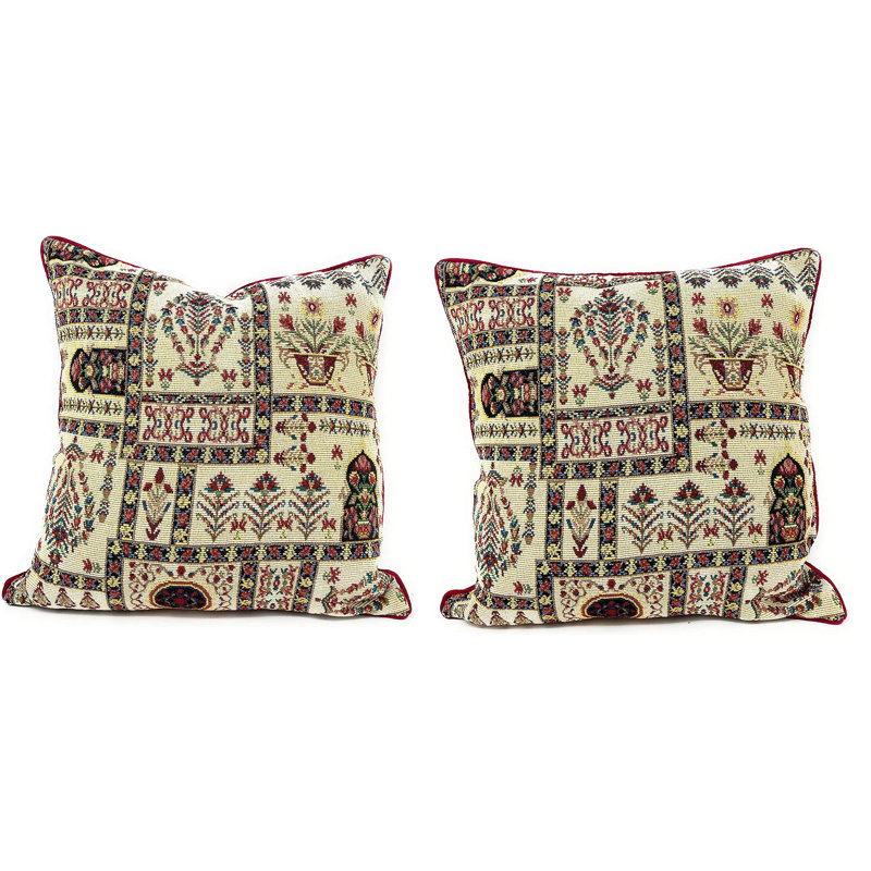 Damask Cotton Blend Pillow Cover
