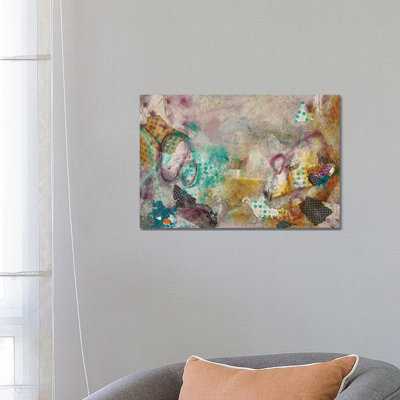 Bits And Pieces by Deb Chaney - Print on Canvas