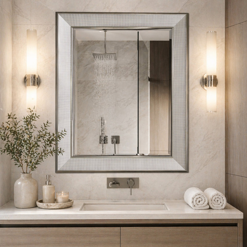 Hermen Chrome Flat Mirror