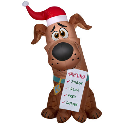 Noël gonflable SCOOB! avec liste de cadeaux