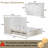 Wood Murphy Bed Cabinet with Charging Station, Large Storage Drawer, White-1771553828