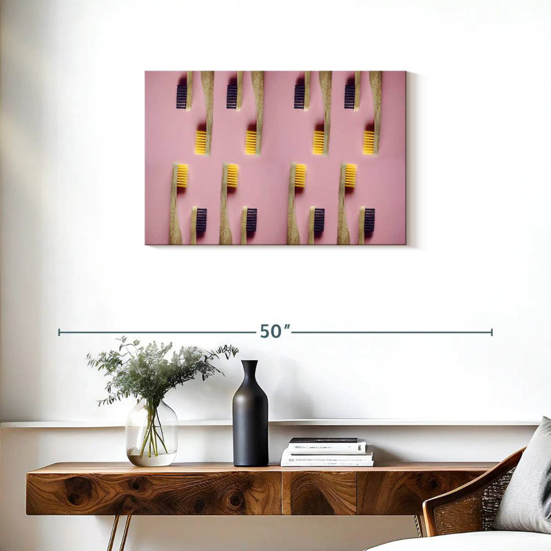 Bamboo Toothbrushes, 20" H x 30" W