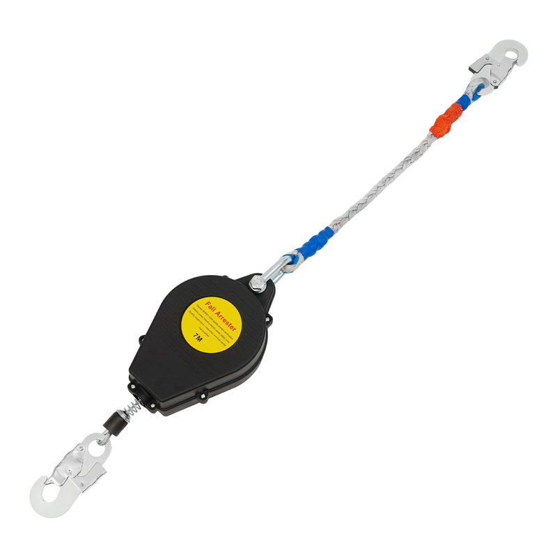 Antichute auto-rétractable, protecteur antichute, H 2,95 po x l 5,91 po x P 9,84 po, Noir