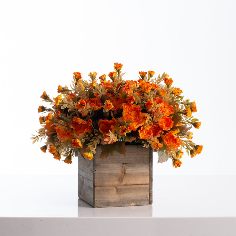 Silk Mum Arrangement in Planter