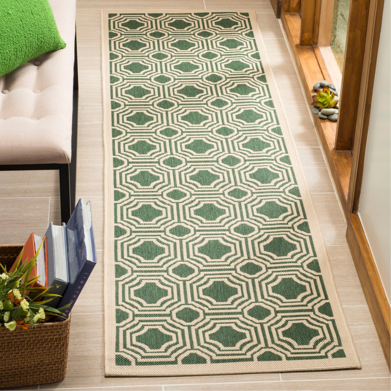 Arneshia Geometric Indoor/Outdoor Area Rug, Runner 2'3" x 8'