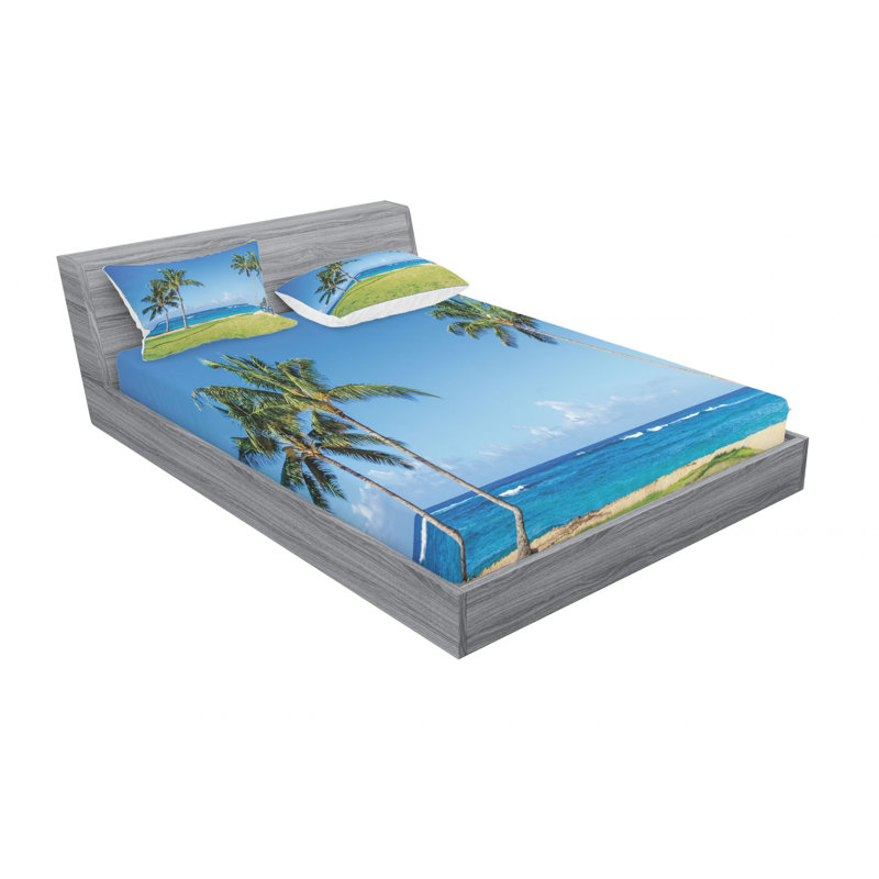 Microfiber Sheet Set, Queen Sheet Set with Fitted Sheet