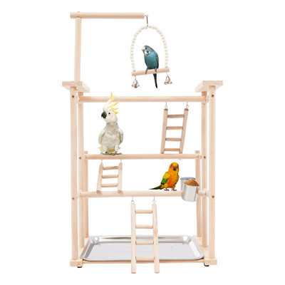 Support à oiseaux à 3 niveaux