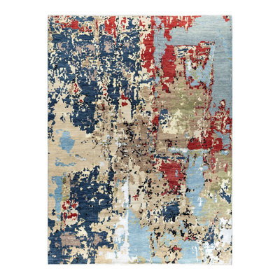 Lynward One-of-a-Kind 9' 4" X 12' 4" New Age Area Rug Navy