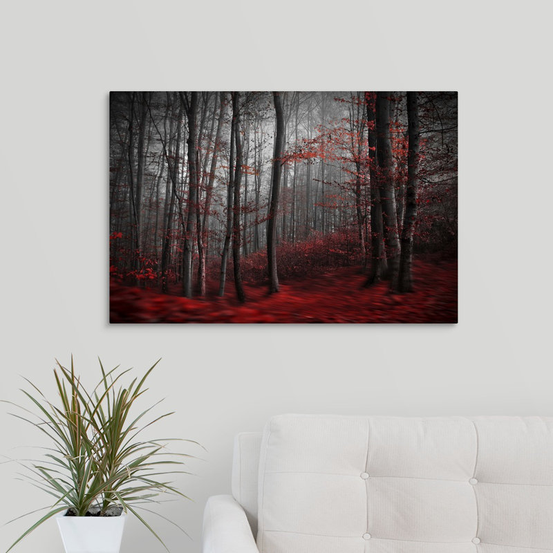 Impression « Bloody River », H 20 po x l 30 po x P 1,5 po, Toile