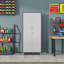 Armoire de rangement en métal 71 po avec roulettes - Armoire de rangement robuste pour outils pour la maison, le bureau, l'école et le garage