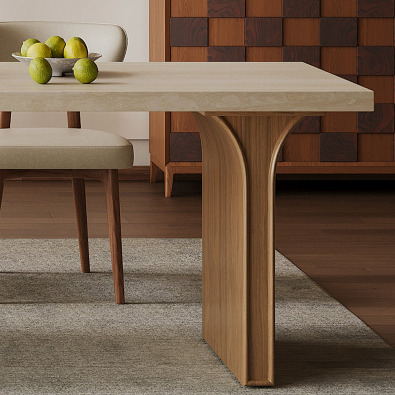 French Retro Retractable Dining Table