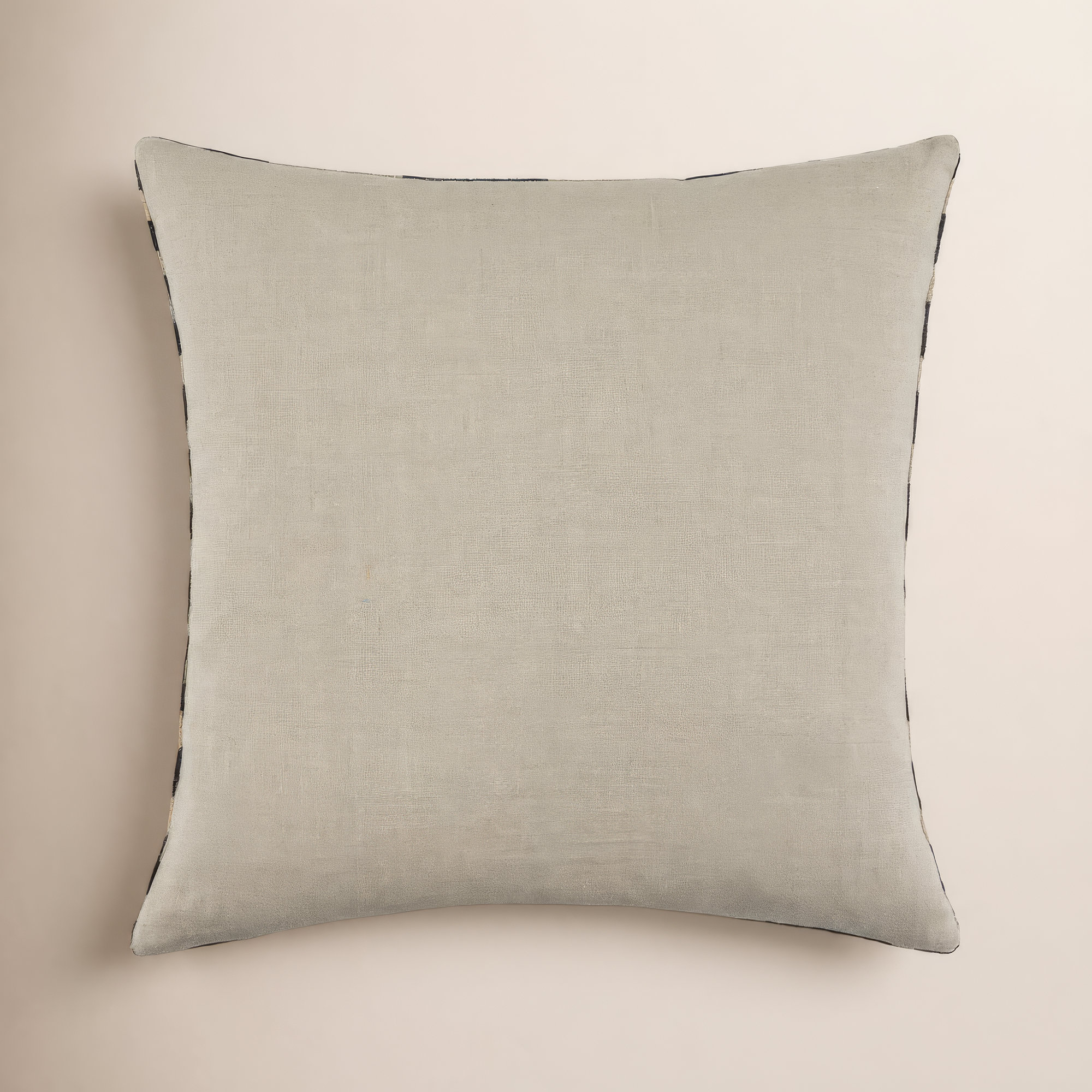 Marzano Accent Pillow, Black/Beige, Pillow Cover Only - No Insert, Square 18"