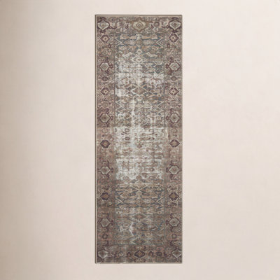 Amber Lewis x Loloi Georgie Moss / Salmon Area Rug