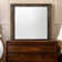 Miroir de commode contemporain en noyer rustique Dayleon