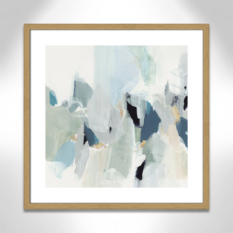 Little Talks " Little Talks III " by Isabelle Z, Picture Framed Paper, 24.75" H x 24.75" W, Beige Wood