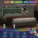 Calil Bed Frame with LED and Charging Station, Upholstered Platform with Adjustable Headboard