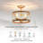 Ceiling Light Fixture Elegant Semi Flush Mount Chandelier-106917908