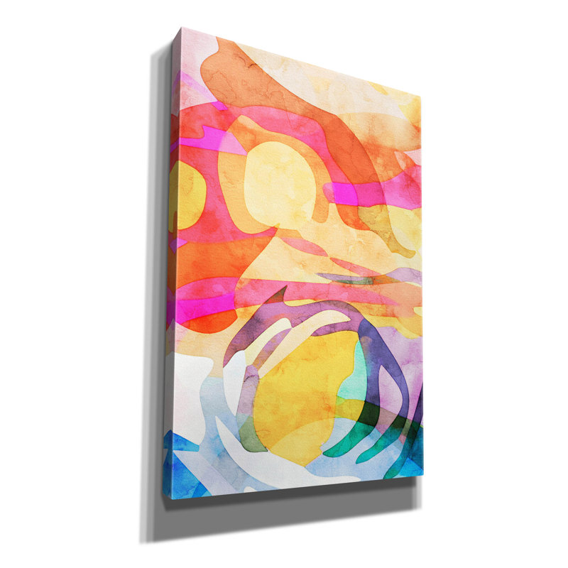 «Colorful Abstract» par Design Fabrikken, art mural sur toile, H 18 po x l 12 po x P 0,75 po