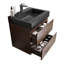 Meuble-lavabo simple mural avec surface solide avec trop-plein, pré-assemblé-313203126-313203127-303615349