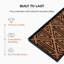 Tapis de démarrage écologique en caoutchouc brun clair et noir 14 po x 24 po avec rebords surélevés pour chaussures boueuses, outils de jardinage et articles pour animaux de compagnie - intérieur / extérieur-1485295362-1560524770