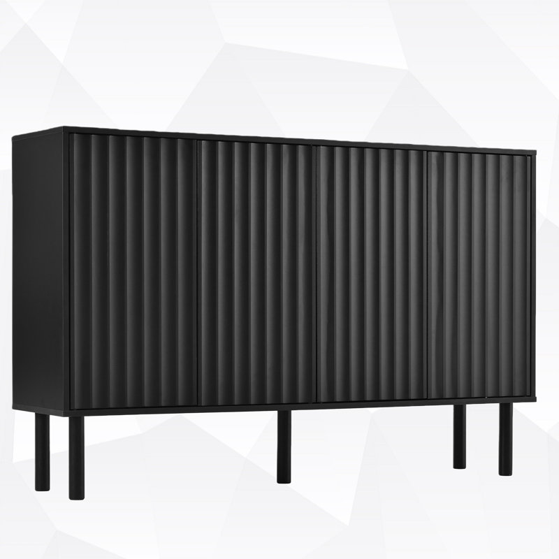 16 Pairs Shoe Storage Cabinet, Black