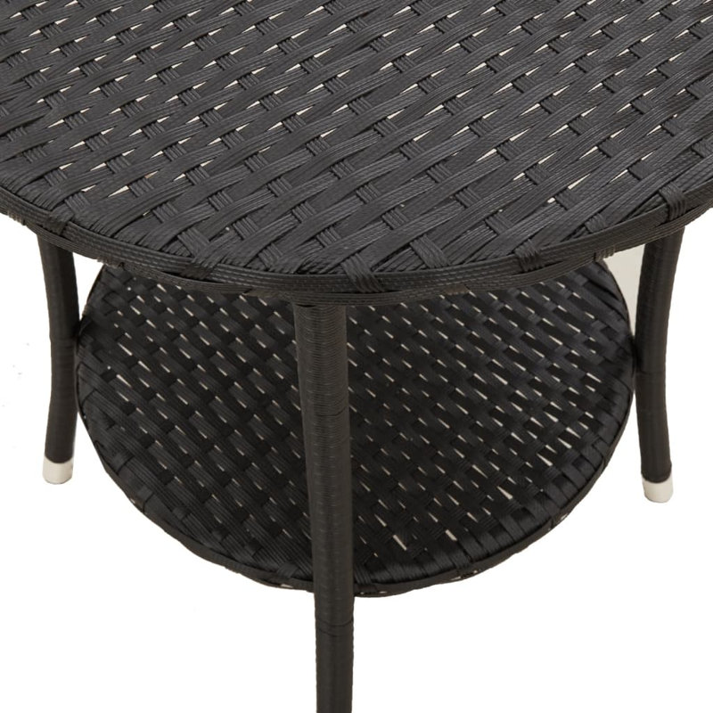 Ensemble de 2 chaises de jardin inclinables, Noir