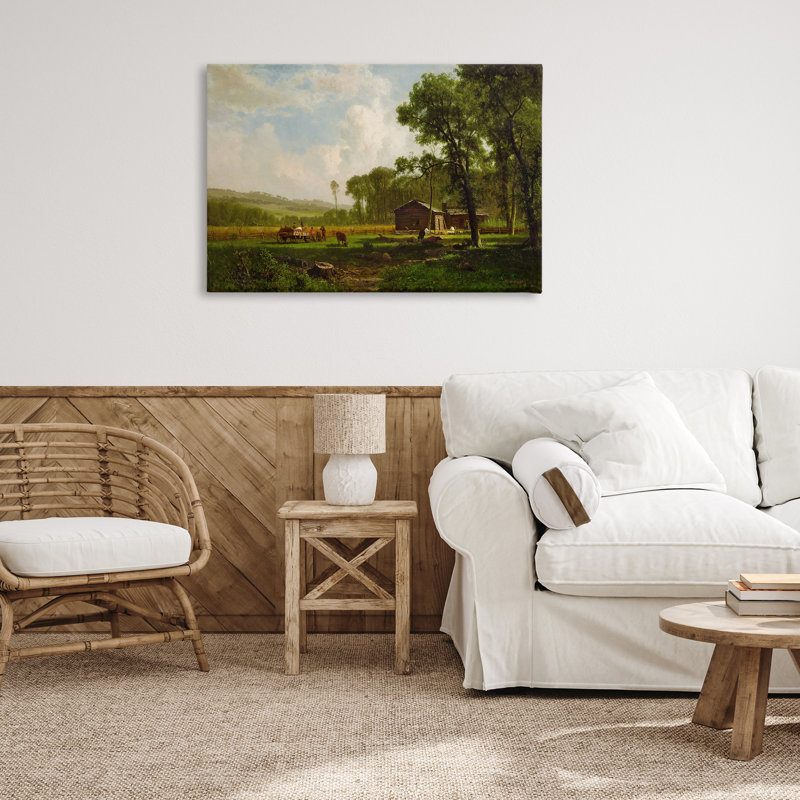 Art mural classique sur toile par les premiers colons par one1000paintings, H 24 po x l 36 po