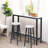 Pub Height Bar Stools Set Of 2 Rustic Faux Marble Bar Stools-1802863642
