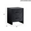 Morris G0092-N 2 Drawer Nightstand Black-1380550183