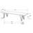Jenniver Live Edge Wood Dining Bench Hairpin Legs Grey Sheesham