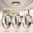 Scalloped Oval Metal Wall Mirror-482666980-482666987
