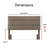 Serta Palisades Modern Tufted Design Upholstered Padded Headboard with Adjustable Height Frame-30956581-30956582