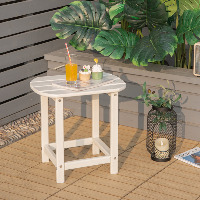 Versa Square Outdoor Side Table , 19'' in. W 14.5'' in. D