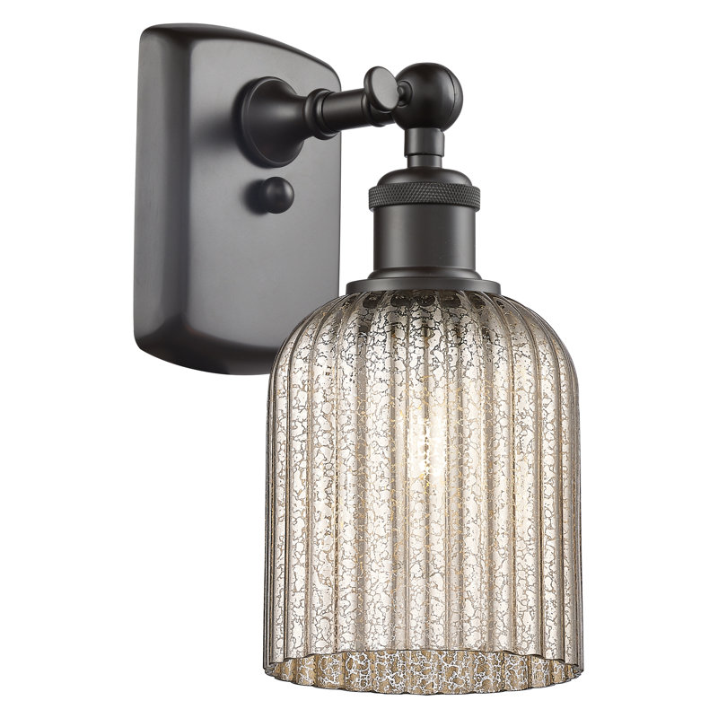 Northgate Steel Armed Sconce, Oil Rubbed Bronze, Mercury