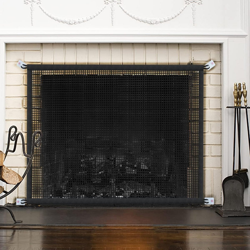 Fireplace Screen Safe Mesh Gate 41"x29"