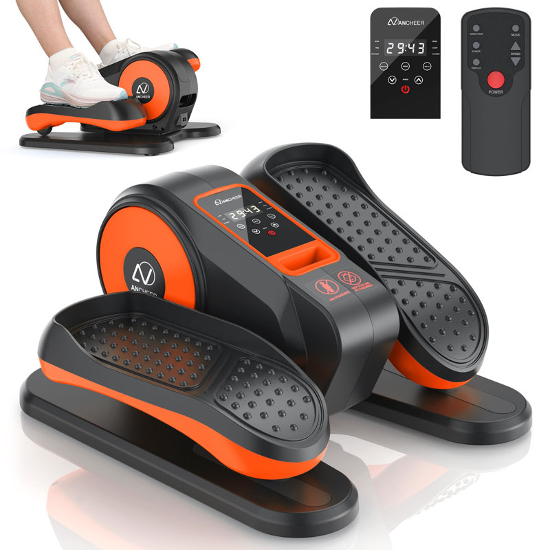 Under Desk Elliptical, Electric Leg Exerciser With Remote Control And 12 Adjustable Speeds
