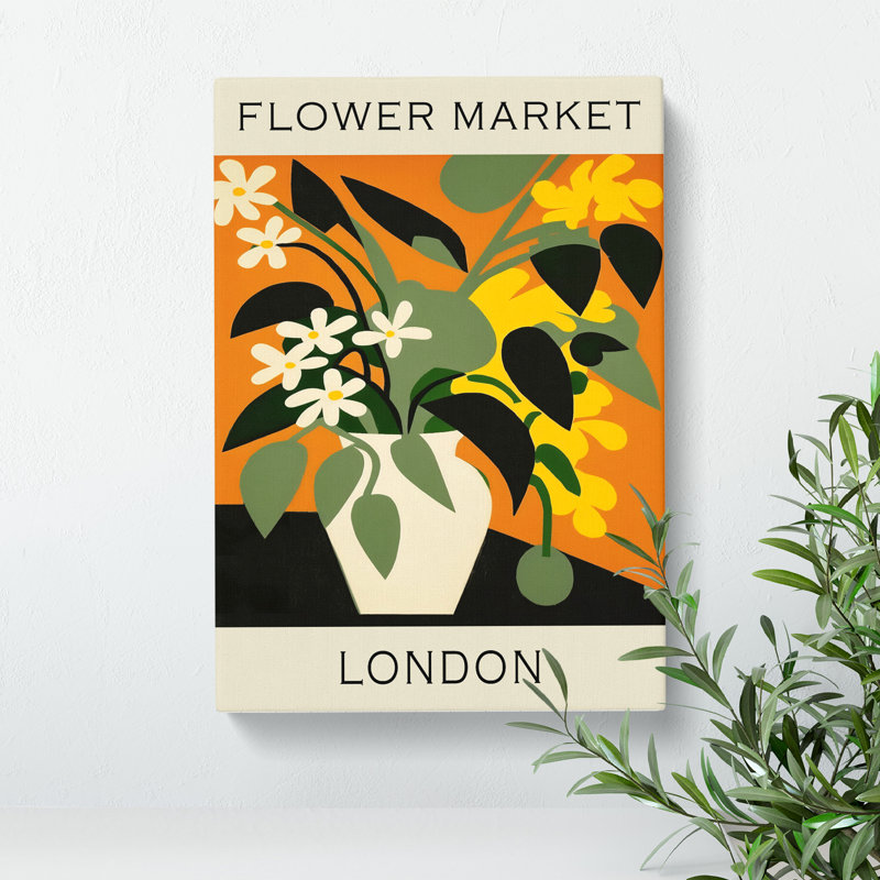 The London Flower Market Exhibition No. 4 - Wrapped Canvas, 50cm H x 35cm W