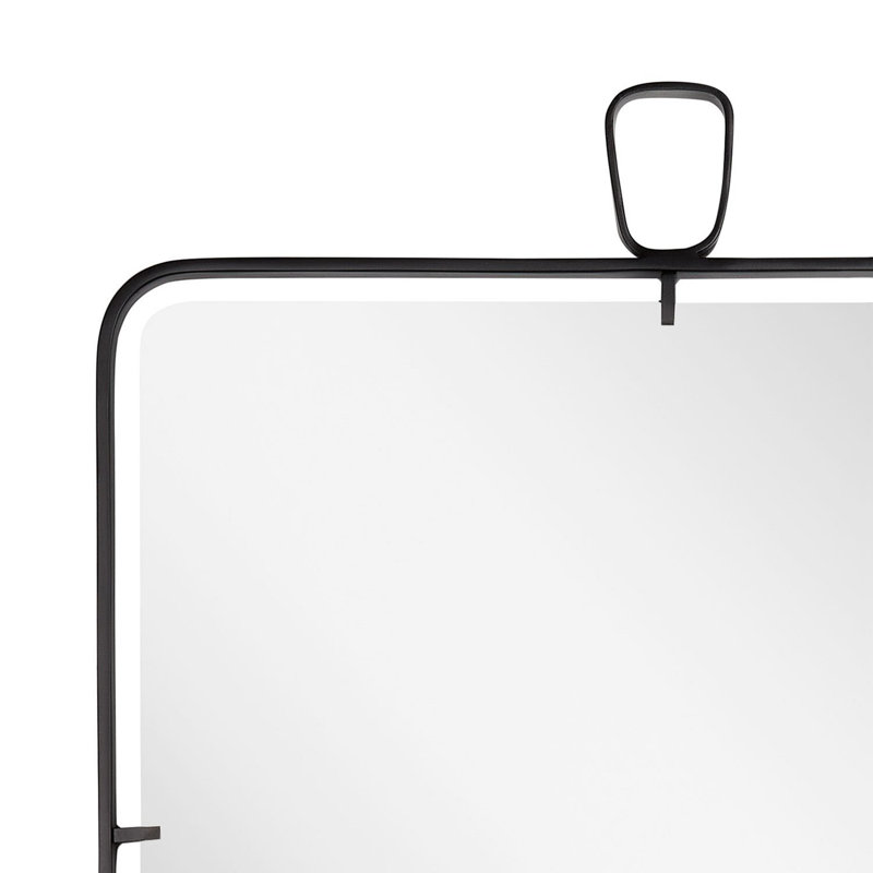 Martinelli 39-5/8" x 24" Framed Bathroom Mirror, Matte Black