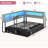 Corner Bed Frame Full Size With Bookcase Storage & Rgb Lights, Charging Station, Metal Daybed With 3 Drawers & 2 Open Cubbies, For  Small Space-117562242-117562243
