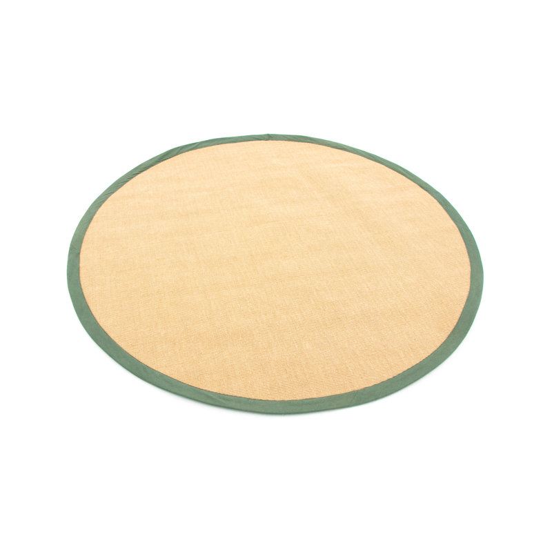 Sisal Hand Woven Green Rug, Round 200cm