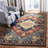 Bluffs Hand Loomed Wool/Cotton/Latex Oriental Rug in Red/Navy-1086614359