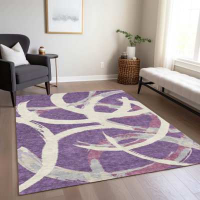 Tapis intérieur / extérieur mauve Aloura 