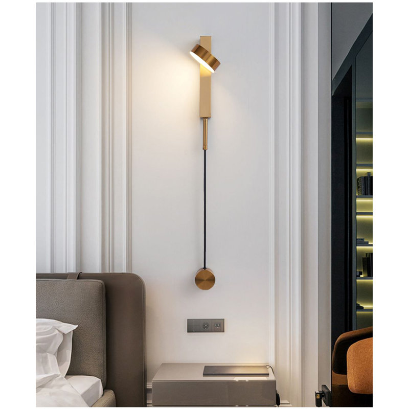 Wall Sconce, Dimmable, Gold