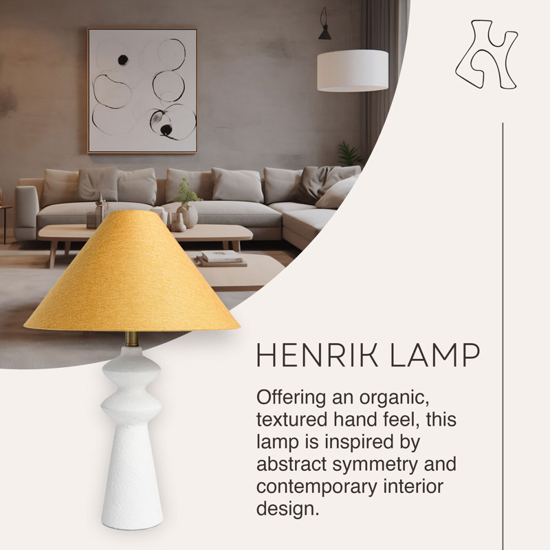 Lampe de table Villa Moda Henrik-Hxy 1660, Blanc
