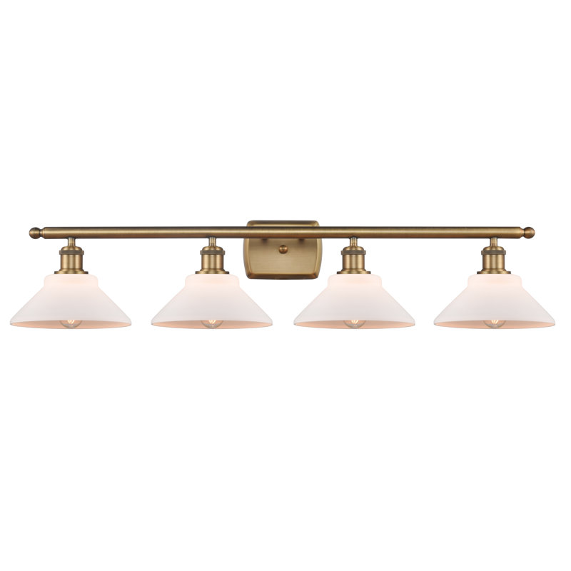 Éclairage pour salle de bain à 4 lumières à intensité variable Newton St Loe, Ampoule incandescente rétro de 60 watts