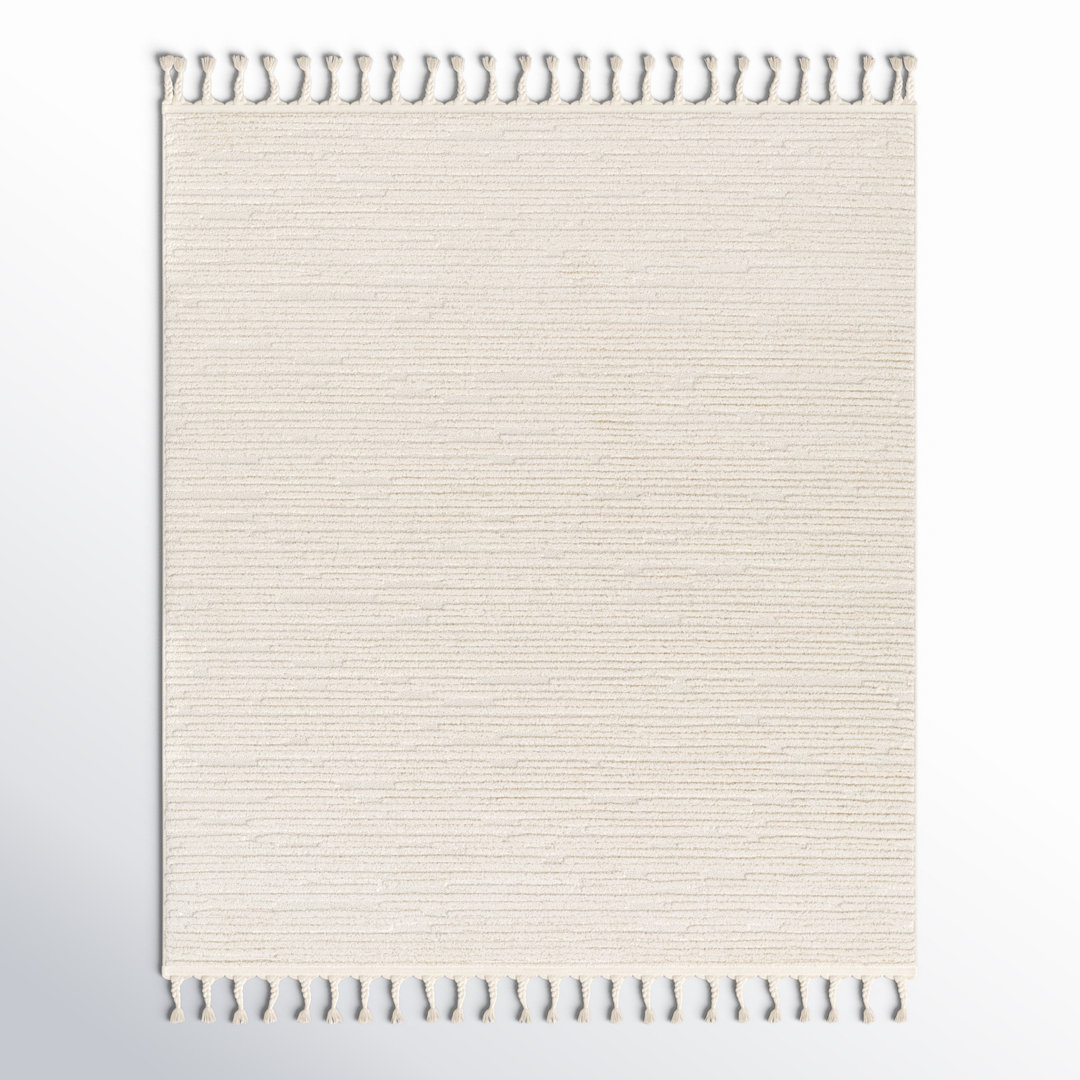 Firman Moroccan Machine Woven Cream Area Rug The Twillery Co.® Rug 