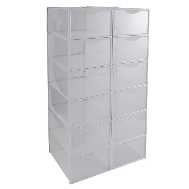 Boîte de rangement pour chaussures, blanc
